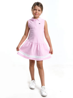 Платье поло летнее в садик UD 7883 розовый - Mini maxi фото 5
