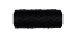 Промысел Нитки вощёные, плоские LC-001 для кожи 0.8 мм 25 м № 001 чёрный