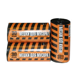 Мешки для мусора Полосатики ПВД 30 литров 27 мкм 19023 (110) 1рул/20шт.
