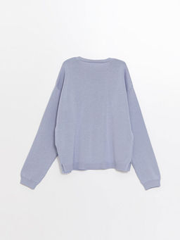 Bisiklet Yaka Basic Uzun Kollu K?z ?ocuk Triko Kazak - Waikiki фото 3