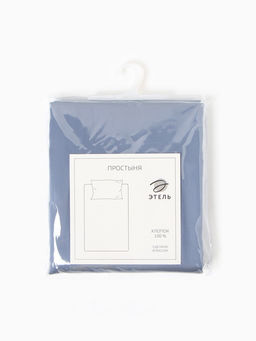 Простыня Этель Blue lake 200*215, 100% хлопок, мако-сатин, 114г/м2  фото 10