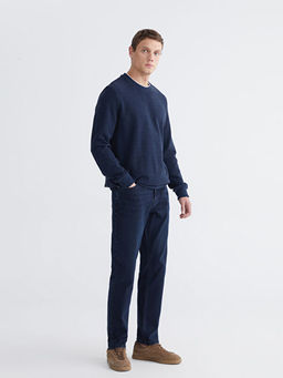 Bisiklet Yaka Erkek Sweatshirt