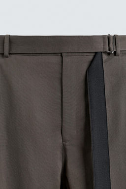 PANTAL?N WIDE FIT CINTUR?N / Gris topo - Zara фото 9