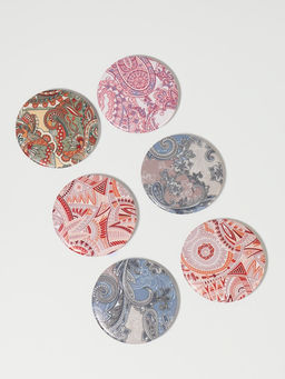 Цена за 2 шт. Зеркало складное «Орнамент», d=7.5 см, с увеличением х2, МИКС