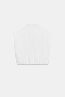 CAMISA CORTA CUADRO VICHY / Blanco