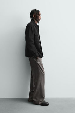 TWILL TEXTURED WATER REPELLENT OVERSHIRT - Zara фото 4