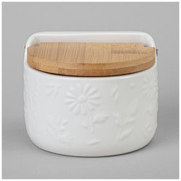 БАНКА LEFARD FLOWERS STORY С ДЕРЕВ. КРЫШКОЙ 11,5*10,5*9 СМ 450 МЛ