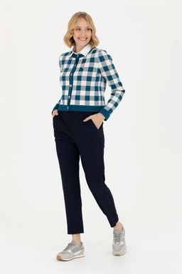 Женские темно-синие брюки