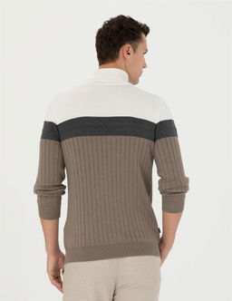 Vizon Melanj Slim Fit Bal_k__ Yaka Triko Kazak - Pierre cardin фото 5