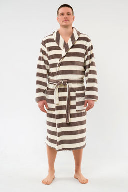 Халат мужской из ультрасофта Артур полосы
