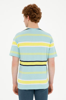 Футболка мужская U.S. Polo Assn. мятная хлопок фото 5