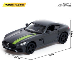 Машина металлическая MERCEDES-AMG GT S, 1:32, инерция, цвет матовый серый - Автоград фото 2