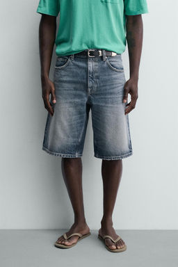 BERMUDA DENIM RELAXED FIT / Azul - Zara фото 2