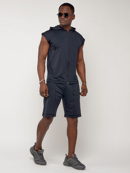 Спортивный костюм летний мужской темно-синего цвета 2262TS - Chunmai фото 3