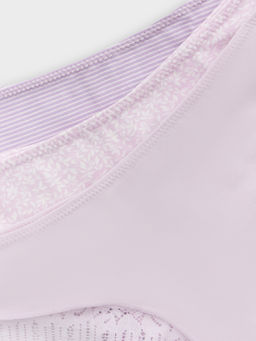 Цена за 2 штуки! Трусы бразилиана женские лиловые в наборе, 3 шт - Mark formelle фото 10