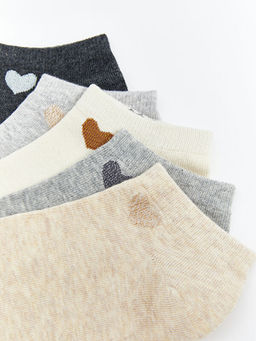 Desenli Kad?n Patik ?orap 5li