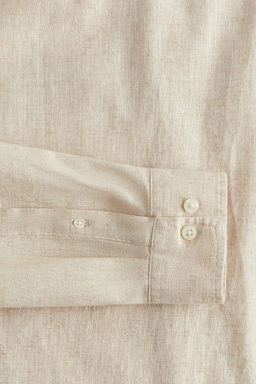 Camisa en mezcla de lino Regular Fit - H&m фото 9