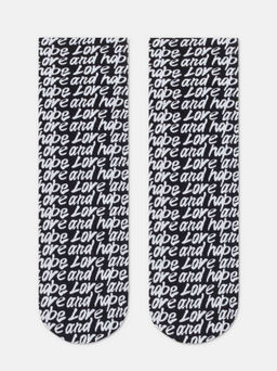 Цена за 2 пары. Носки Классические CONTE FANTASY Плотные носки с вывязанным рисунком Love nero-bianco - Conte elegant фото 5