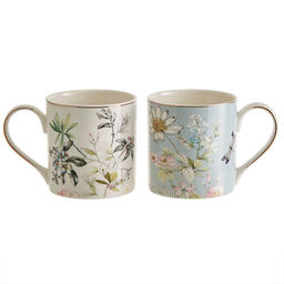 МЛ153L/2 Набор кружек 2 пр. "Стрекоза" (400 мл) в подарочной упаковке, белый, серый