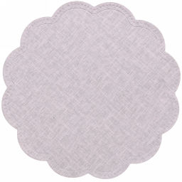 Цена за 3 шт. Салфетка плетеная 38см "Natural", молочная