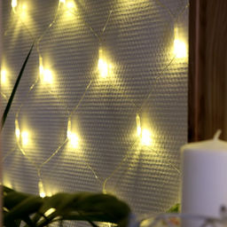 Гирлянда Сеть 1.6?1.6 м, IP20, прозрачная нить, 144 LED, свечение тёплое белое, 8 режимов, 220 В - Luazon lighting фото 3