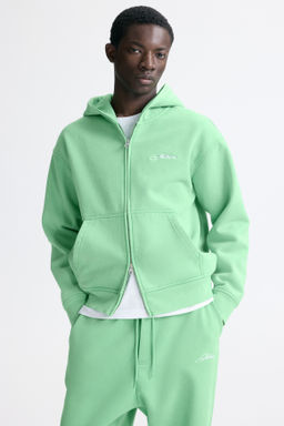 Chaqueta sudadera boxy con capucha Loose Fit - H&m фото 7
