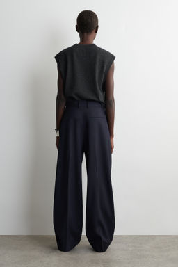 PANTAL?N TWILL WIDE LEG RELAXED FIT - H&m фото 5