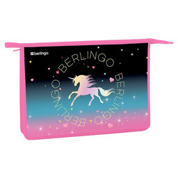 Папка для тетрадей А4, молния сверху Berlingo "Perfect" (BR-PP-A40411) пластик