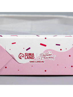 Цена за 5 шт. Коробка кондитерская, упаковка, Sweet box, 27×27×5 см