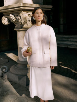 EMKA / Бомбер с накладными карманами из шерсти фото 2