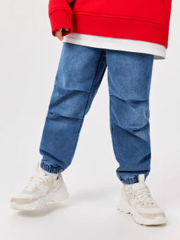 ACOOLA / Брюки джинсовые (утепленные) детские для мальчиков Abrams синий фото 6