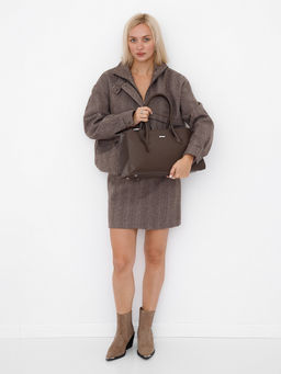 Сумка 9678SP cappuccino Velina Fabbiana-Safenta