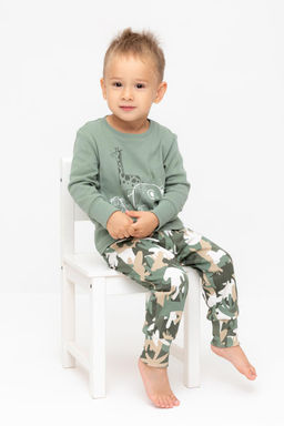 К 1541/24/милитари,тропический камуфляж пижама дет