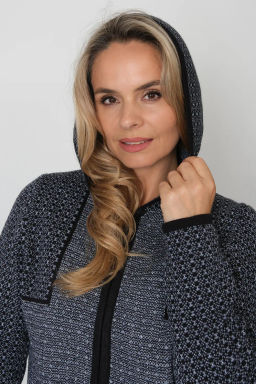 ЗЛАТА Кардиган С 2063/джинс микс