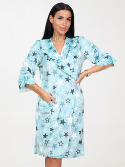 131 ХАЛАТ ЖЕНСКИЙ (Звёзды (ментол)) - А-дина фото 2