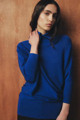 LONG KNIT BATWING SLEEVE JUMPER - Zara фото 2