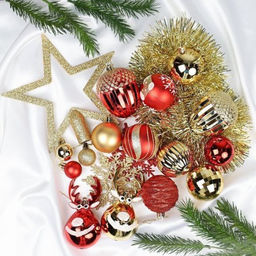 Елочное украшение 58 штук Ассорти / HX-26 /уп 16/ - Галеонтрейд фото 3