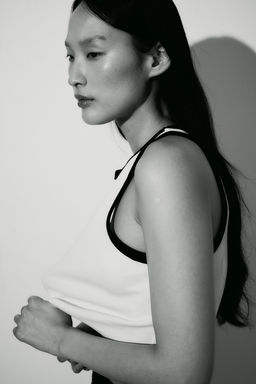 Camiseta cropped sin mangas - H&m фото 4