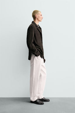 ORIGINS SUEDE LEATHER BLAZER - Zara фото 12