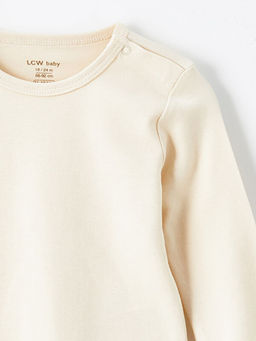 Bisiklet Yaka Uzun Kollu Basic Erkek Bebek ??t??tl? Body - Waikiki фото 3