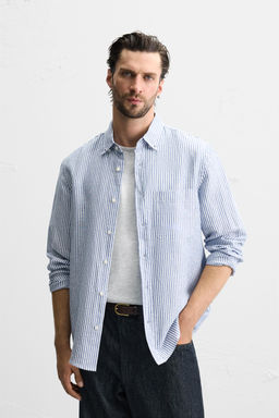 COTTON - LINEN SHIRT - Zara фото 2