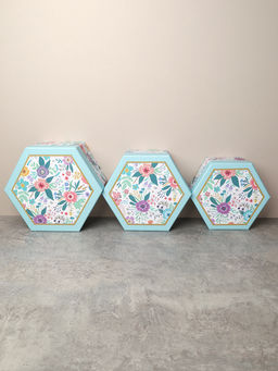 Коробка подарочная 3 штуки / 1163 /уп 24/13.7*15.7*7/15.7*18*8/17.5*20*9cm - ГалеонТрейд фото 3