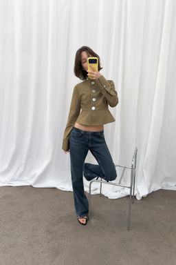 JEANS TRF TIRO BAJO / Azul