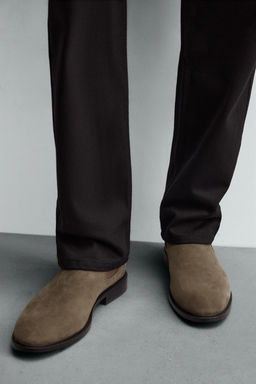 LEATHER CHELSEA BOOTS - Zara фото 7