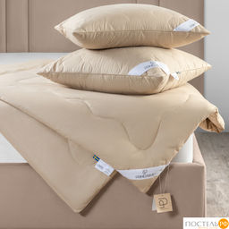PRIME PRIVE Одеяло лайт CAMEL SOFTY беж 140х205,1пр.,микрофибра CLIMALAST/вербл.шерсть, 200 г/м2