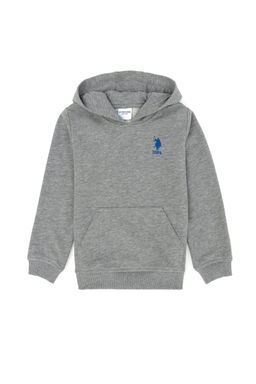 U. S. Polo Assn Серая меланжевая толстовка с капюшоном для мальчика - U.s. polo assn фото 7