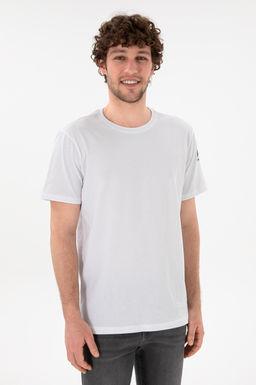 Erkek Regular Fit Bisiklet Yaka Beyaz Basic Ti__rt Sepette S_rpriz _ndirim - U.s. polo assn фото 2