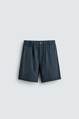 BERMUDA RELAXED FIT EFECTO LAVADO / petro lavado