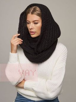 Шарф (снуд) женский 202-8219. 08 черный