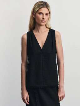 Блузка-топ с бахромой / Zarina  фото 3